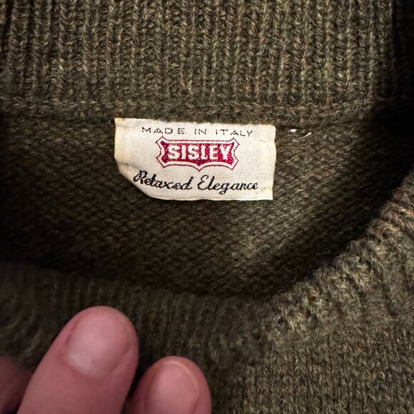 Vintage Sisley Wool Christmas Sweater | Made in Italy | Size M/L - Picture 2 of 7